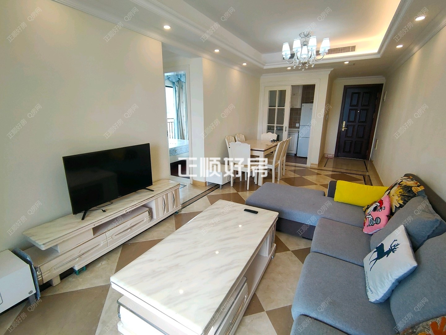 横琴口岸物业K2荔枝湾家私家电出租，标准 两房，拎包入住。