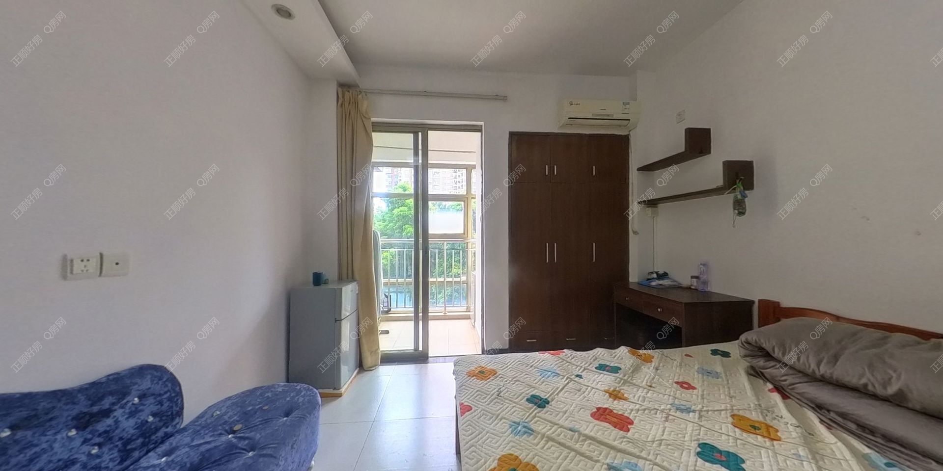 华业香庄  精装一室急租      看上还能谈哦！