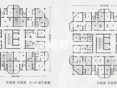 巨龙阁,天龙阁户形平面图