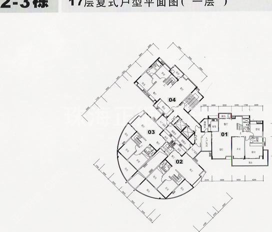 2－3栋复式平面图（一层）