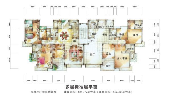 多层平面图