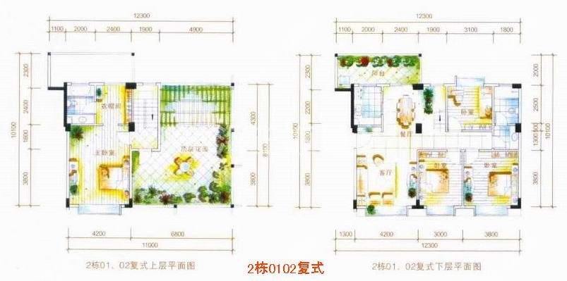 2栋01－02房复式