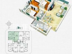 标准层经典户型之三房二厅