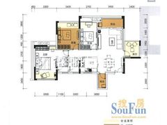 1栋03 3室2厅97.87㎡