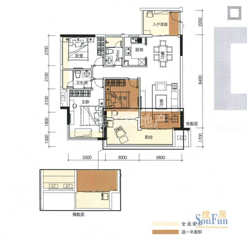 3-5栋02 3室2厅90.48