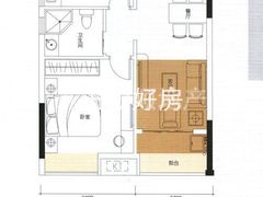 7栋1室1厅43.81㎡