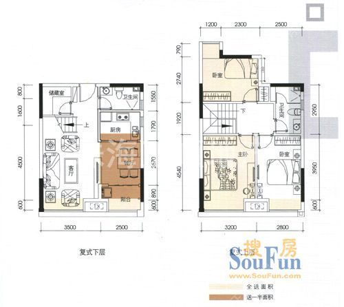 7栋loft3室2厅69.16㎡