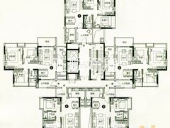 101平方户型图 1234座