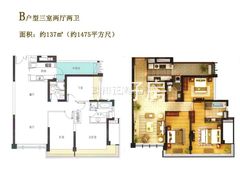 Ｂ户型１３７平